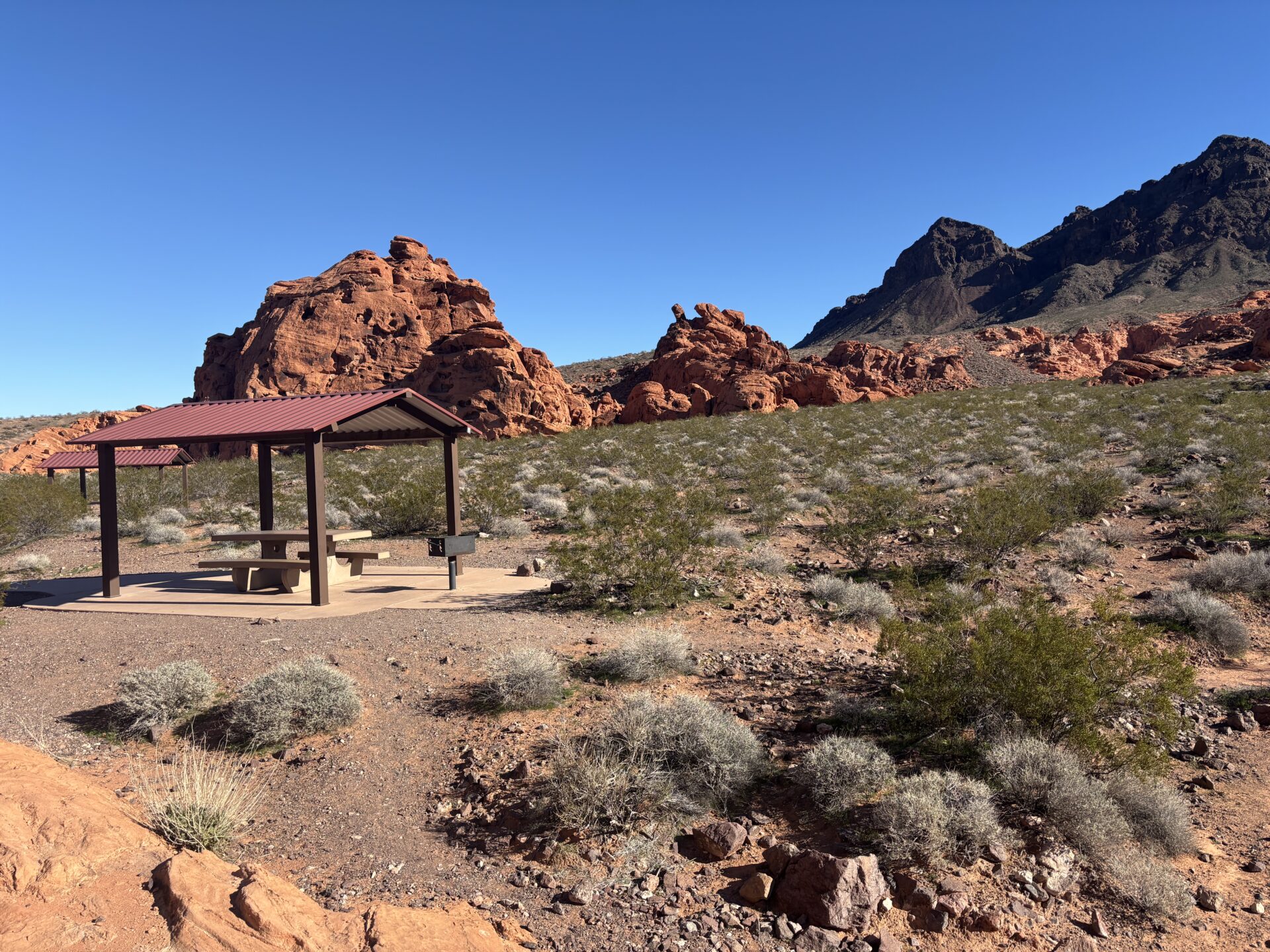 Rote Sandsteinformationen im Valley of Fire State Park Nevada